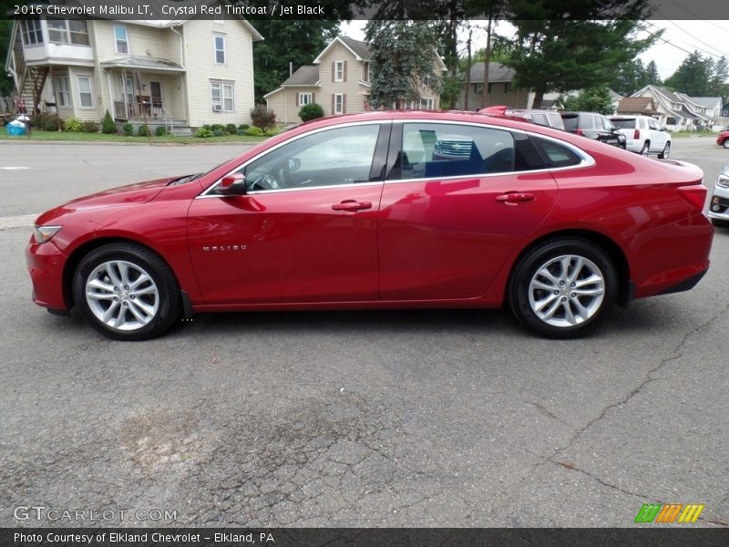 Crystal Red Tintcoat / Jet Black 2016 Chevrolet Malibu LT
