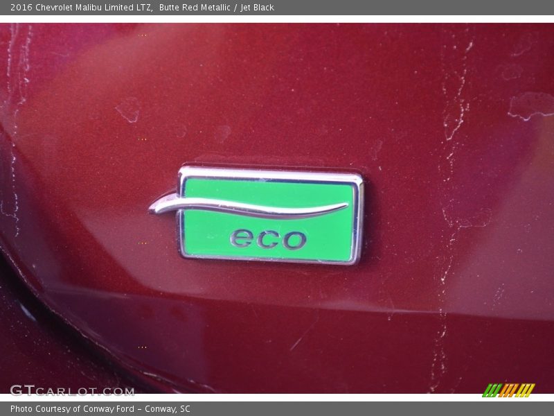 Butte Red Metallic / Jet Black 2016 Chevrolet Malibu Limited LTZ