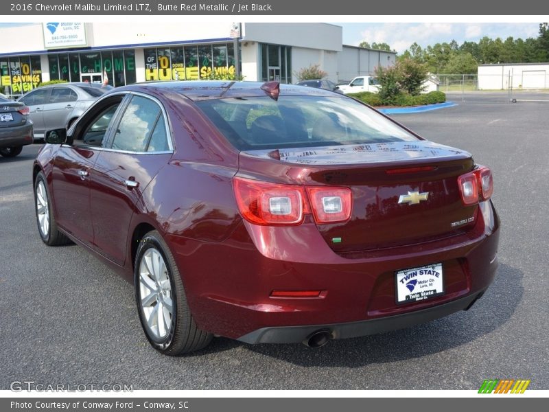 Butte Red Metallic / Jet Black 2016 Chevrolet Malibu Limited LTZ