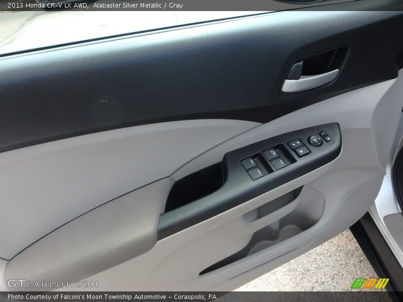Alabaster Silver Metallic / Gray 2013 Honda CR-V LX AWD