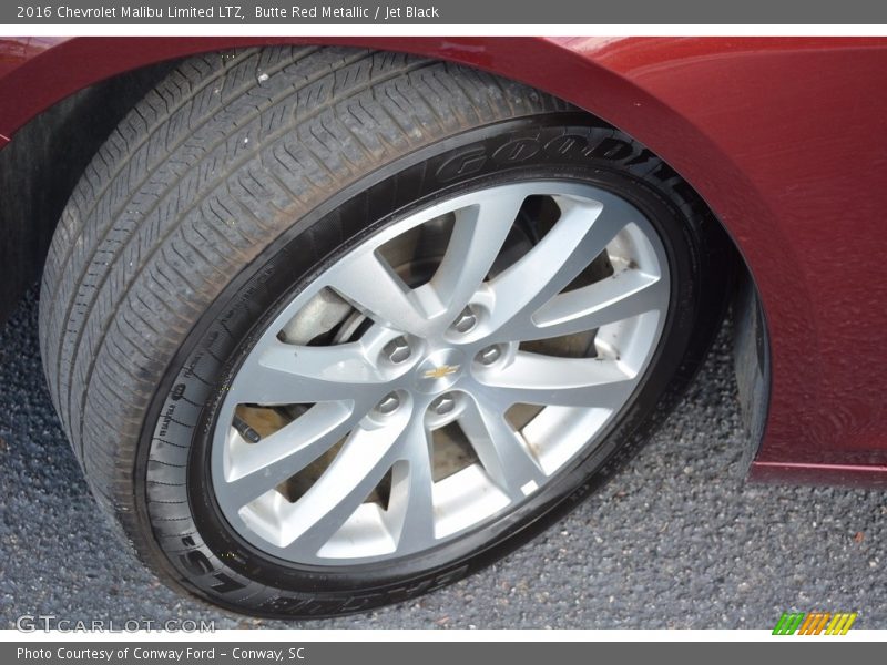 Butte Red Metallic / Jet Black 2016 Chevrolet Malibu Limited LTZ