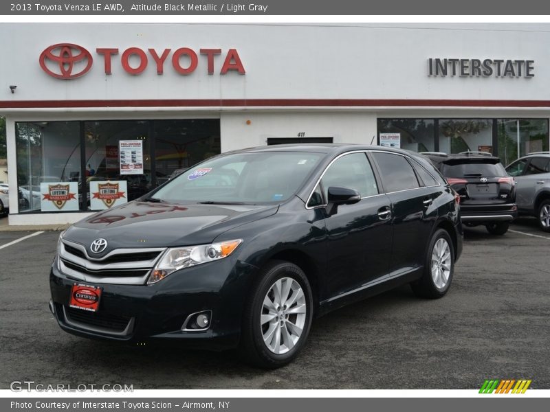 Attitude Black Metallic / Light Gray 2013 Toyota Venza LE AWD