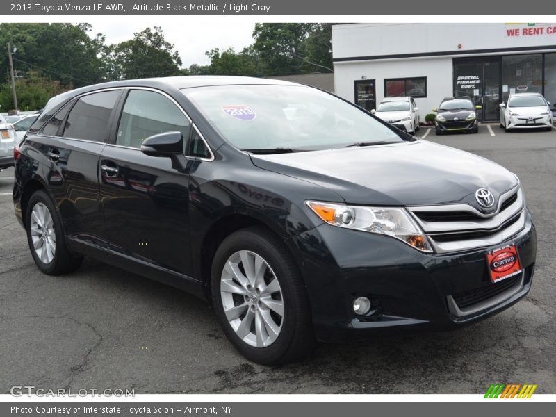 Attitude Black Metallic / Light Gray 2013 Toyota Venza LE AWD