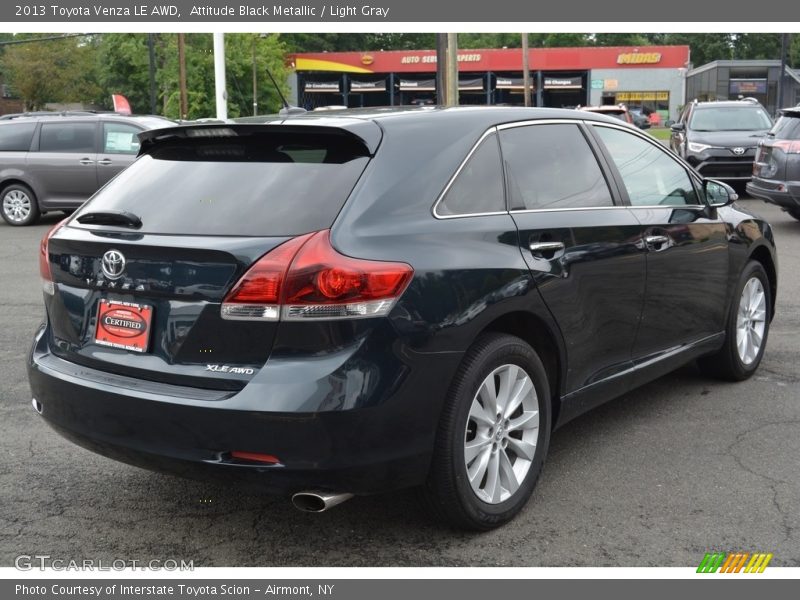 Attitude Black Metallic / Light Gray 2013 Toyota Venza LE AWD