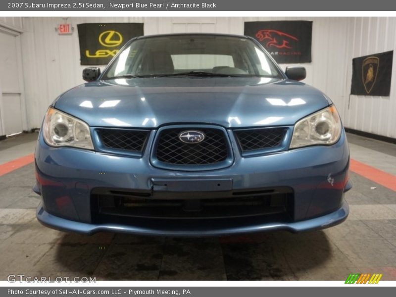 Newport Blue Pearl / Anthracite Black 2007 Subaru Impreza 2.5i Sedan