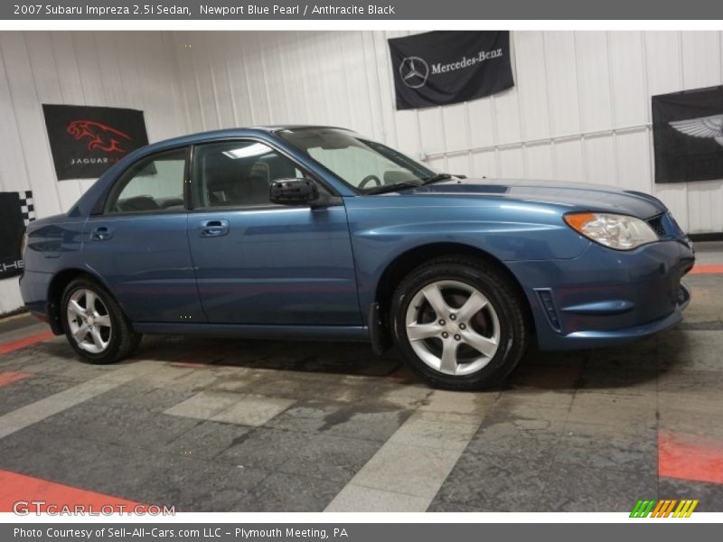 Newport Blue Pearl / Anthracite Black 2007 Subaru Impreza 2.5i Sedan