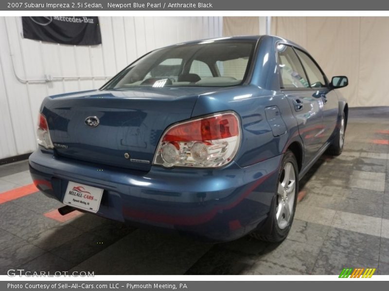 Newport Blue Pearl / Anthracite Black 2007 Subaru Impreza 2.5i Sedan