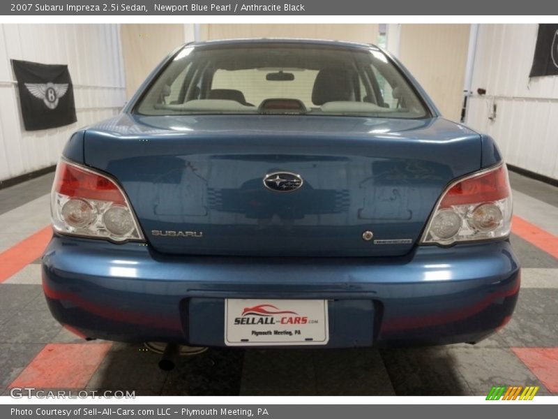 Newport Blue Pearl / Anthracite Black 2007 Subaru Impreza 2.5i Sedan