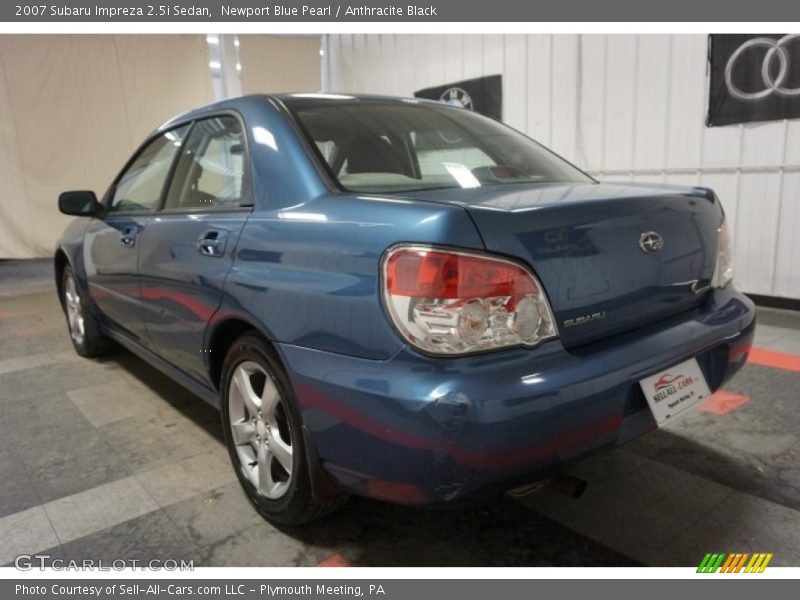 Newport Blue Pearl / Anthracite Black 2007 Subaru Impreza 2.5i Sedan