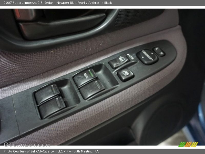 Newport Blue Pearl / Anthracite Black 2007 Subaru Impreza 2.5i Sedan