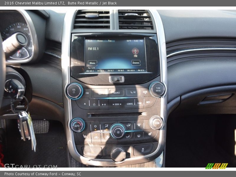 Butte Red Metallic / Jet Black 2016 Chevrolet Malibu Limited LTZ