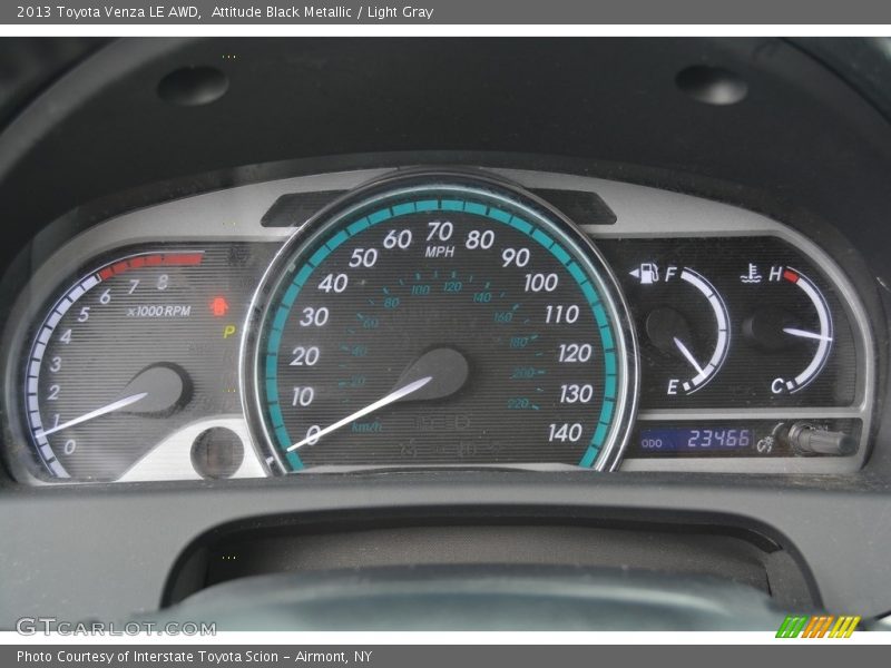 Attitude Black Metallic / Light Gray 2013 Toyota Venza LE AWD