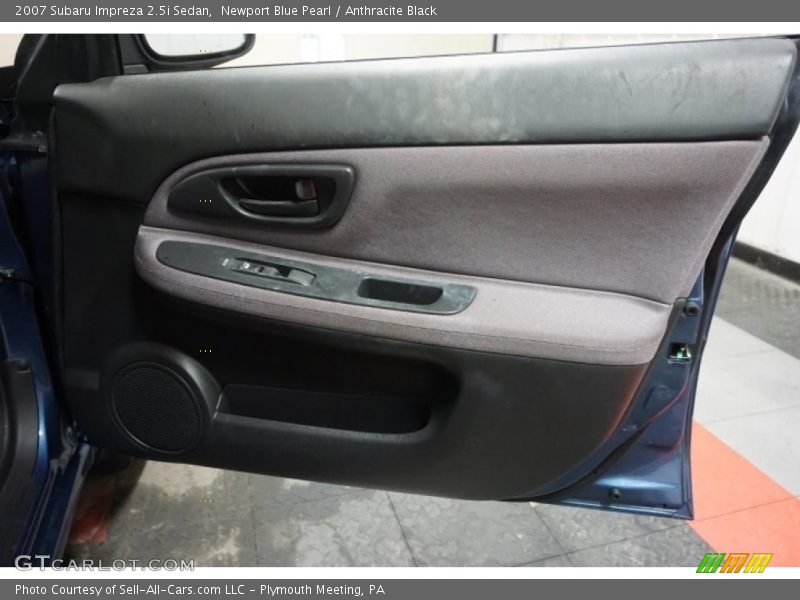 Newport Blue Pearl / Anthracite Black 2007 Subaru Impreza 2.5i Sedan