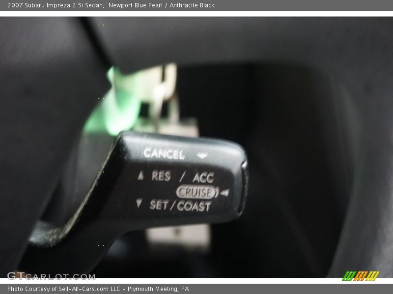 Newport Blue Pearl / Anthracite Black 2007 Subaru Impreza 2.5i Sedan