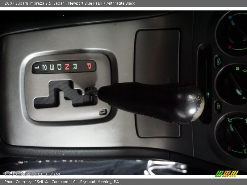 Newport Blue Pearl / Anthracite Black 2007 Subaru Impreza 2.5i Sedan