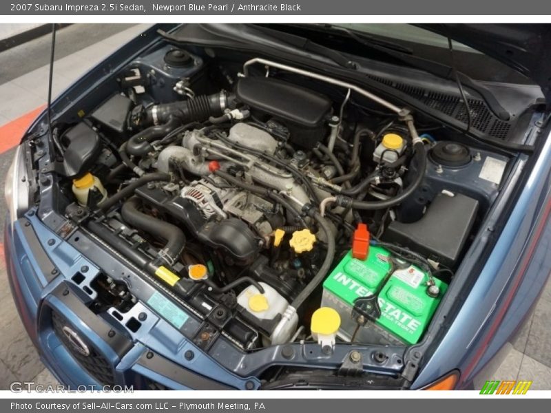 Newport Blue Pearl / Anthracite Black 2007 Subaru Impreza 2.5i Sedan