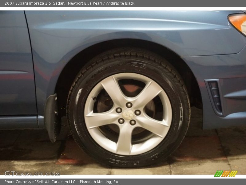 Newport Blue Pearl / Anthracite Black 2007 Subaru Impreza 2.5i Sedan