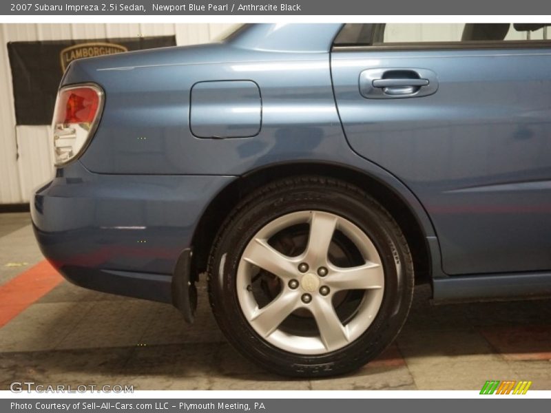 Newport Blue Pearl / Anthracite Black 2007 Subaru Impreza 2.5i Sedan
