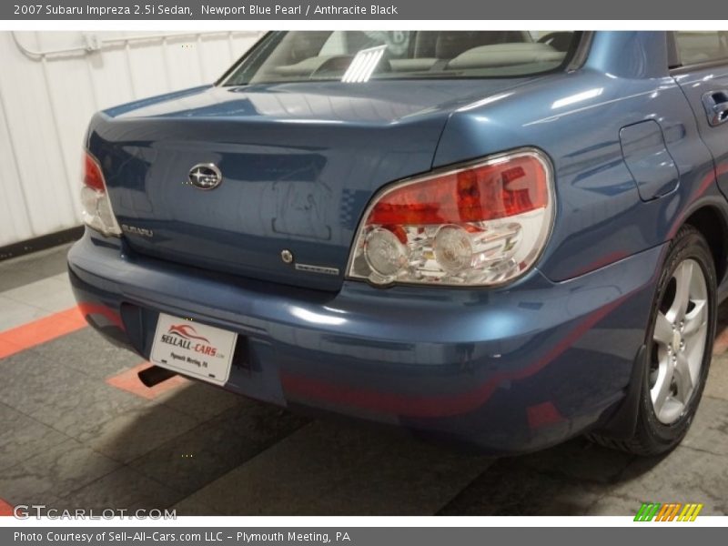 Newport Blue Pearl / Anthracite Black 2007 Subaru Impreza 2.5i Sedan