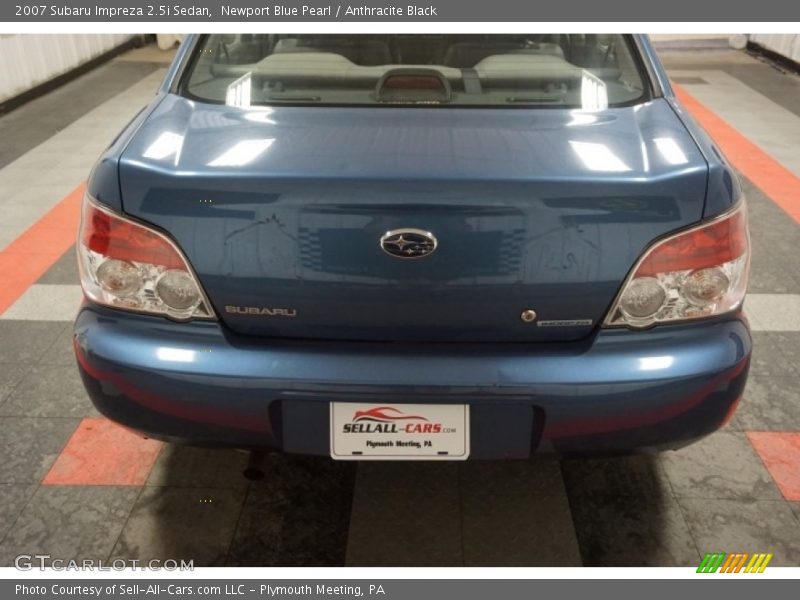 Newport Blue Pearl / Anthracite Black 2007 Subaru Impreza 2.5i Sedan