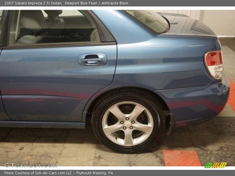 Newport Blue Pearl / Anthracite Black 2007 Subaru Impreza 2.5i Sedan