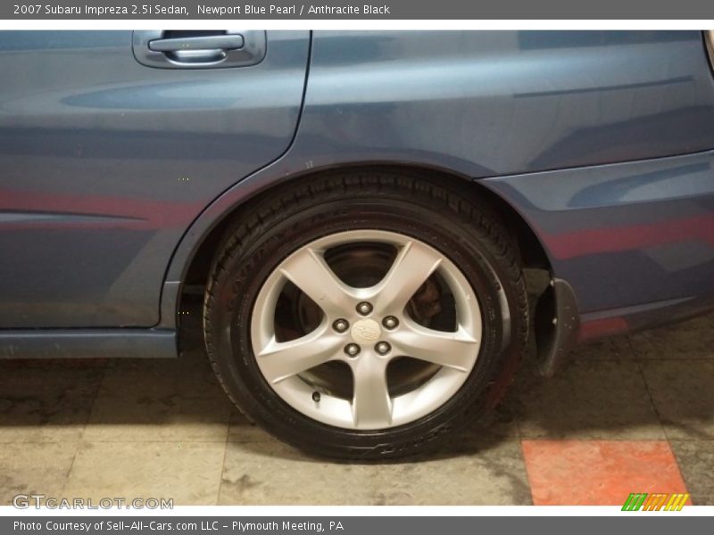 Newport Blue Pearl / Anthracite Black 2007 Subaru Impreza 2.5i Sedan