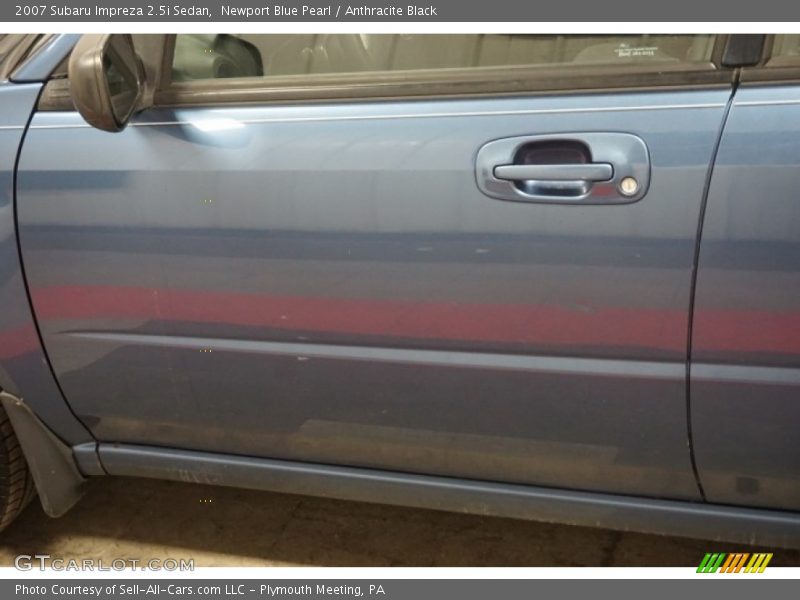 Newport Blue Pearl / Anthracite Black 2007 Subaru Impreza 2.5i Sedan