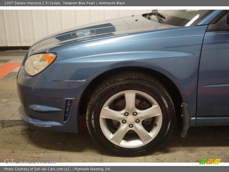 Newport Blue Pearl / Anthracite Black 2007 Subaru Impreza 2.5i Sedan