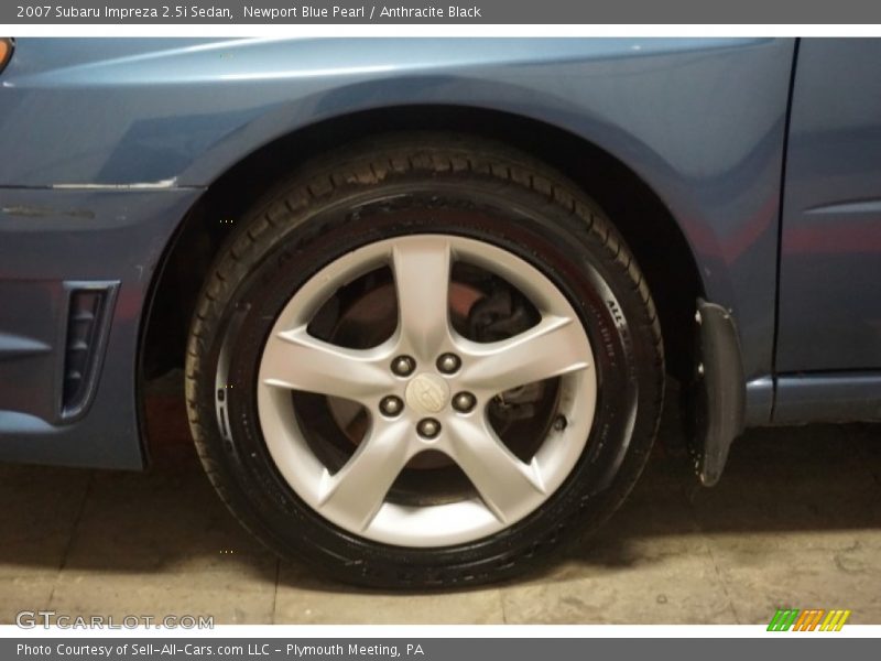 Newport Blue Pearl / Anthracite Black 2007 Subaru Impreza 2.5i Sedan
