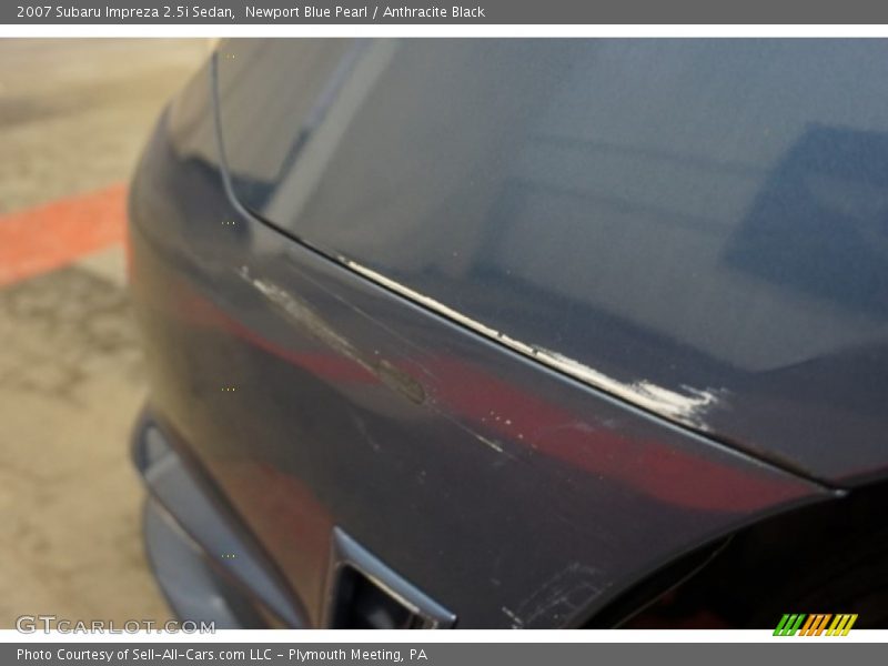 Newport Blue Pearl / Anthracite Black 2007 Subaru Impreza 2.5i Sedan