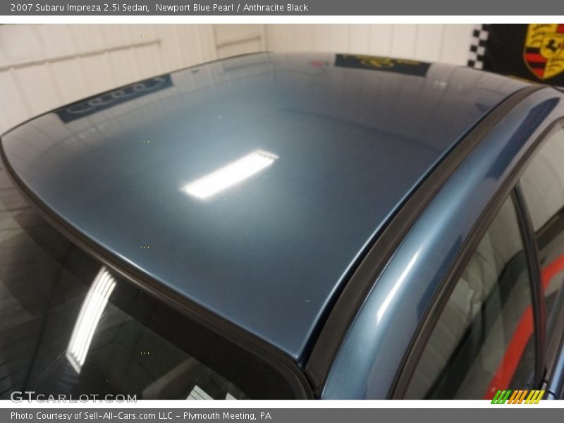 Newport Blue Pearl / Anthracite Black 2007 Subaru Impreza 2.5i Sedan
