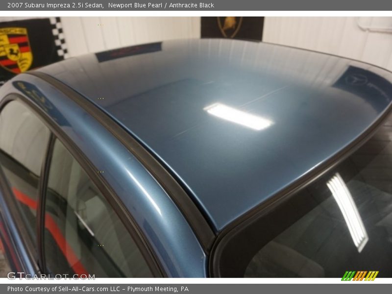 Newport Blue Pearl / Anthracite Black 2007 Subaru Impreza 2.5i Sedan