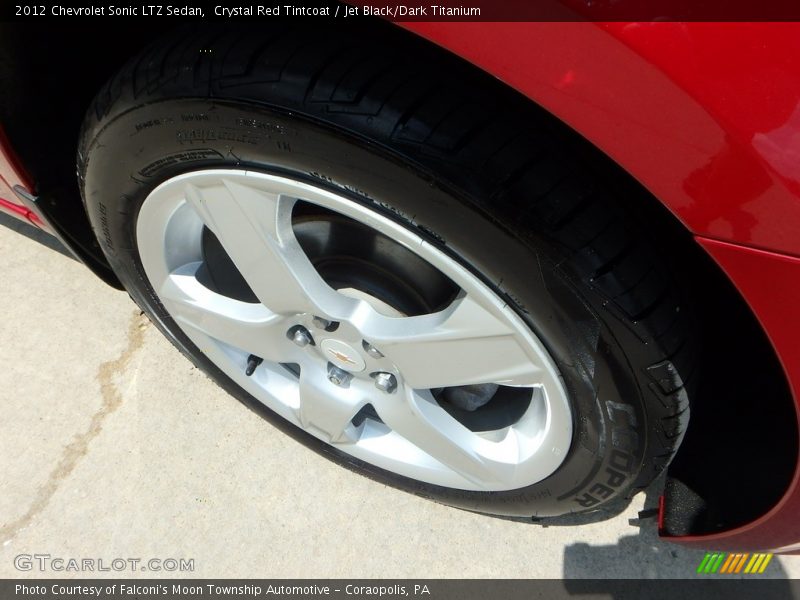 Crystal Red Tintcoat / Jet Black/Dark Titanium 2012 Chevrolet Sonic LTZ Sedan