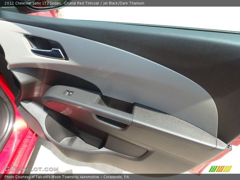 Crystal Red Tintcoat / Jet Black/Dark Titanium 2012 Chevrolet Sonic LTZ Sedan