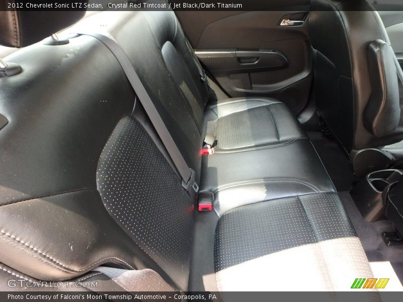 Crystal Red Tintcoat / Jet Black/Dark Titanium 2012 Chevrolet Sonic LTZ Sedan