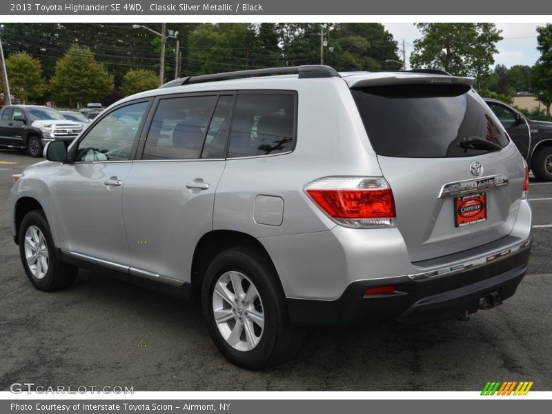 Classic Silver Metallic / Black 2013 Toyota Highlander SE 4WD