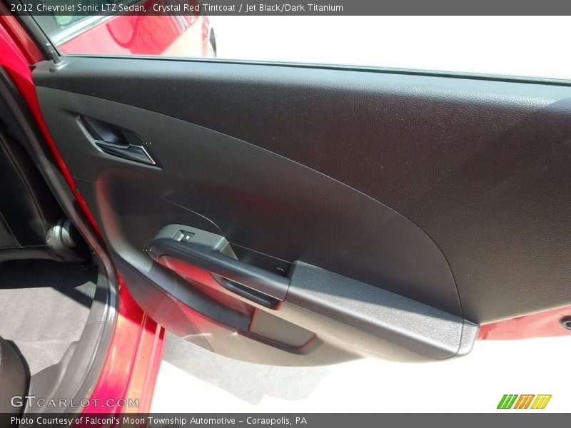 Crystal Red Tintcoat / Jet Black/Dark Titanium 2012 Chevrolet Sonic LTZ Sedan