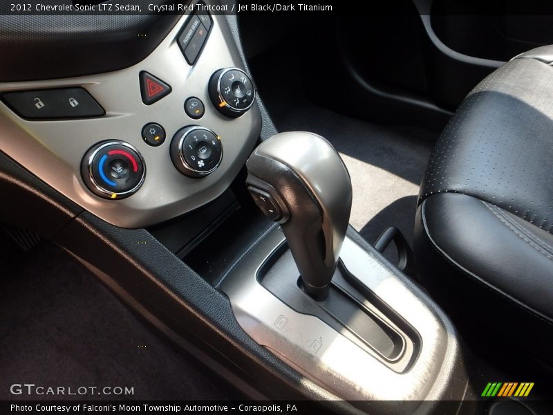 Crystal Red Tintcoat / Jet Black/Dark Titanium 2012 Chevrolet Sonic LTZ Sedan