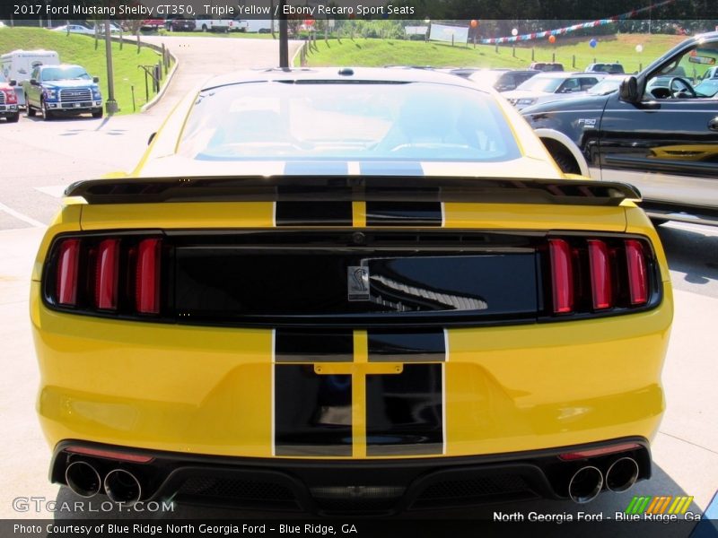 Triple Yellow / Ebony Recaro Sport Seats 2017 Ford Mustang Shelby GT350