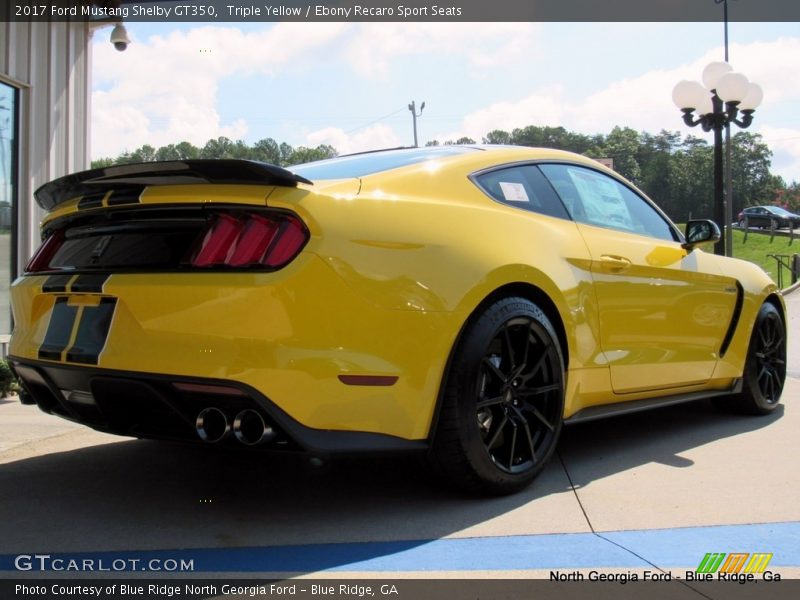 Triple Yellow / Ebony Recaro Sport Seats 2017 Ford Mustang Shelby GT350
