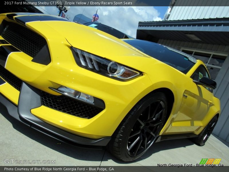 Triple Yellow / Ebony Recaro Sport Seats 2017 Ford Mustang Shelby GT350