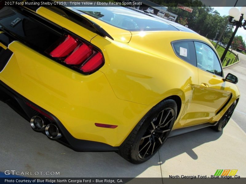 Triple Yellow / Ebony Recaro Sport Seats 2017 Ford Mustang Shelby GT350