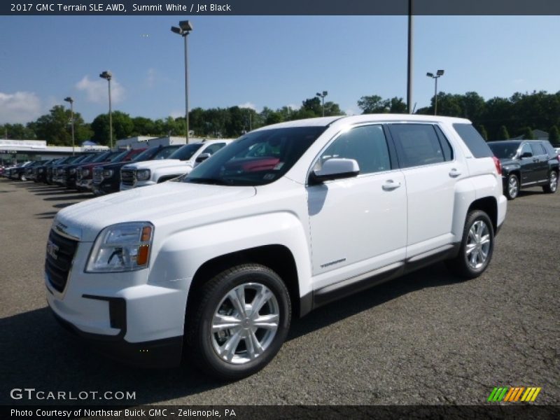 Summit White / Jet Black 2017 GMC Terrain SLE AWD