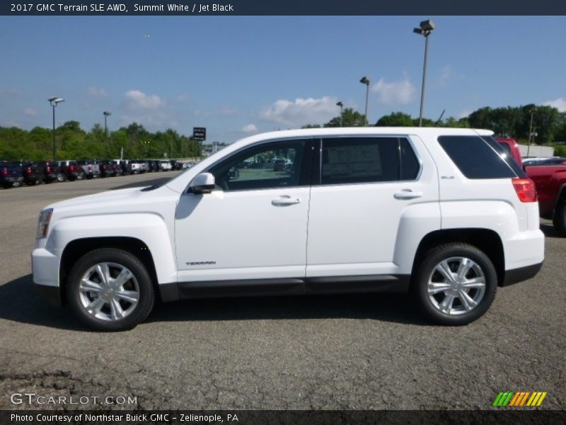 Summit White / Jet Black 2017 GMC Terrain SLE AWD
