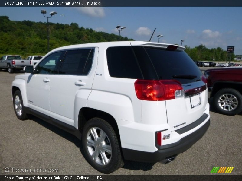 Summit White / Jet Black 2017 GMC Terrain SLE AWD