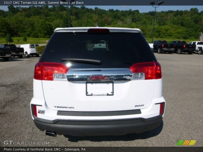 Summit White / Jet Black 2017 GMC Terrain SLE AWD