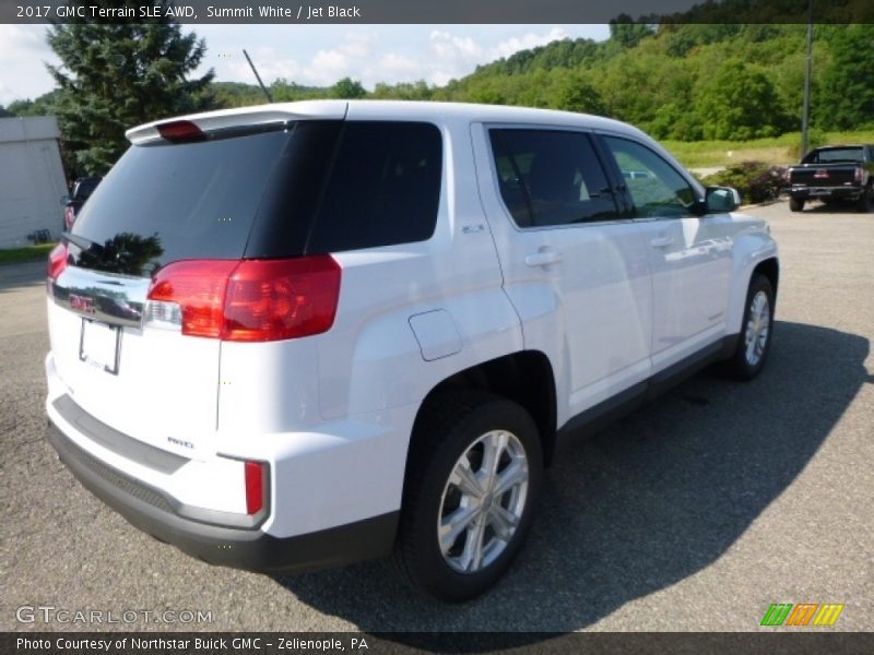 Summit White / Jet Black 2017 GMC Terrain SLE AWD