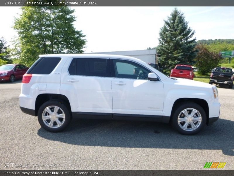 Summit White / Jet Black 2017 GMC Terrain SLE AWD