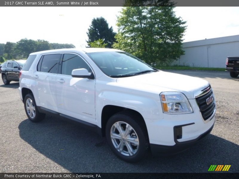 Summit White / Jet Black 2017 GMC Terrain SLE AWD