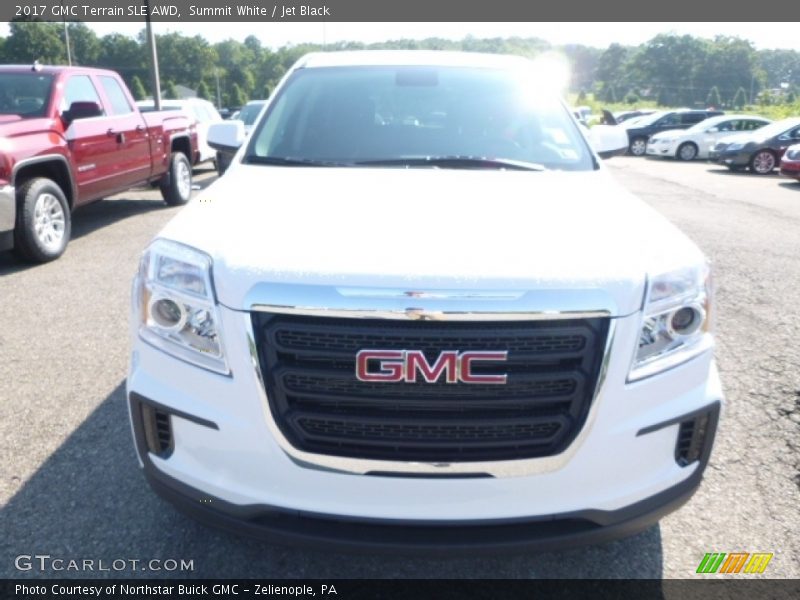 Summit White / Jet Black 2017 GMC Terrain SLE AWD